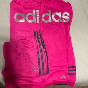 Adidas track suite girls L (12-14)